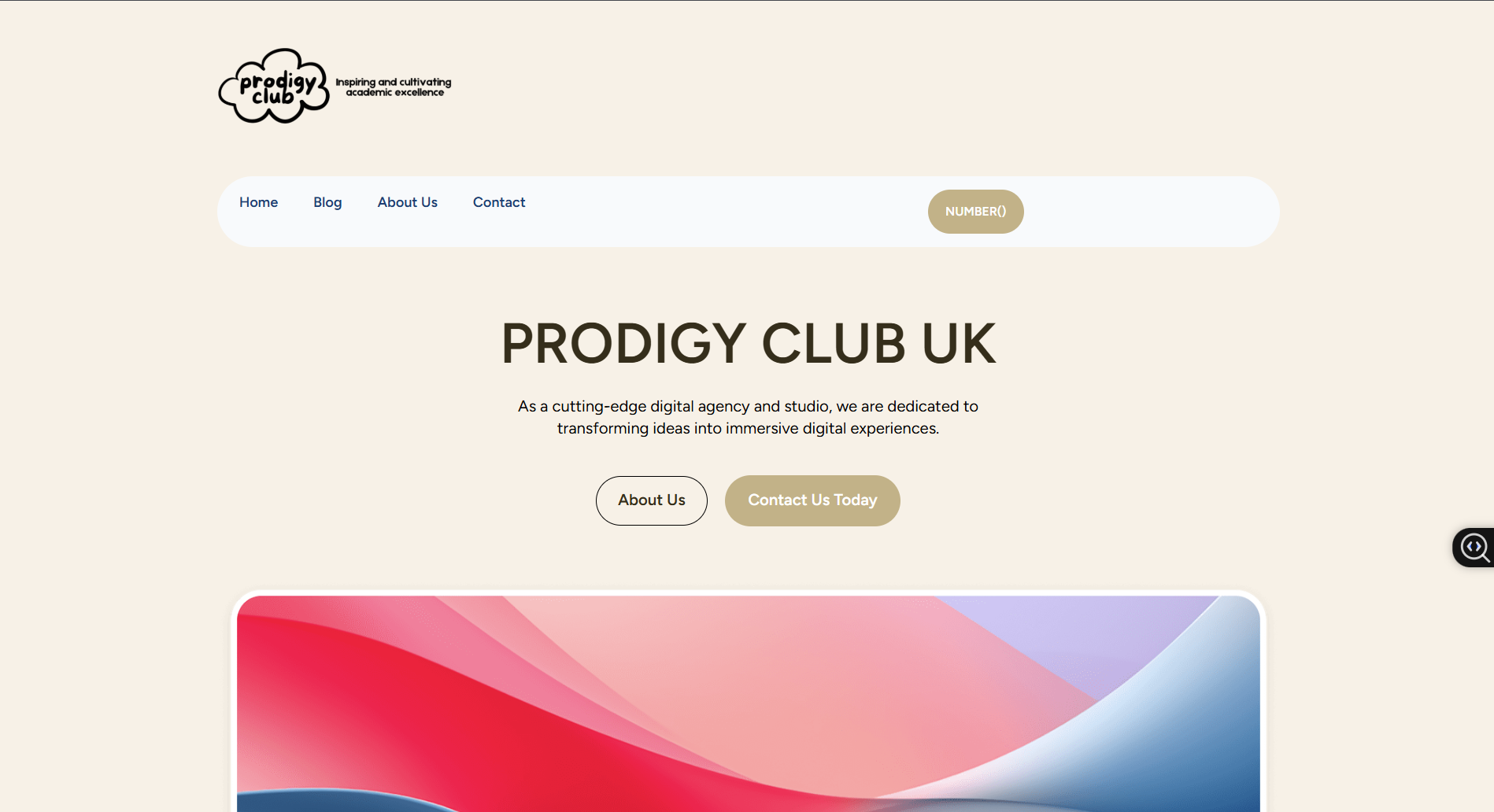 Prodigy Club Website